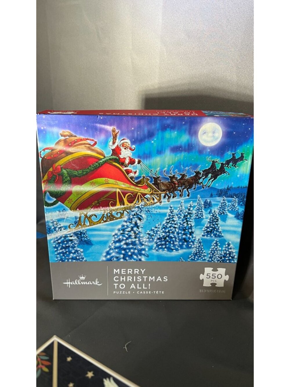 Christmas Puzzle Lot 4 Items Village Tree Nativity & Santa - Picture 4 of 5